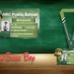 Army Shape Boy Acrylic ID Card