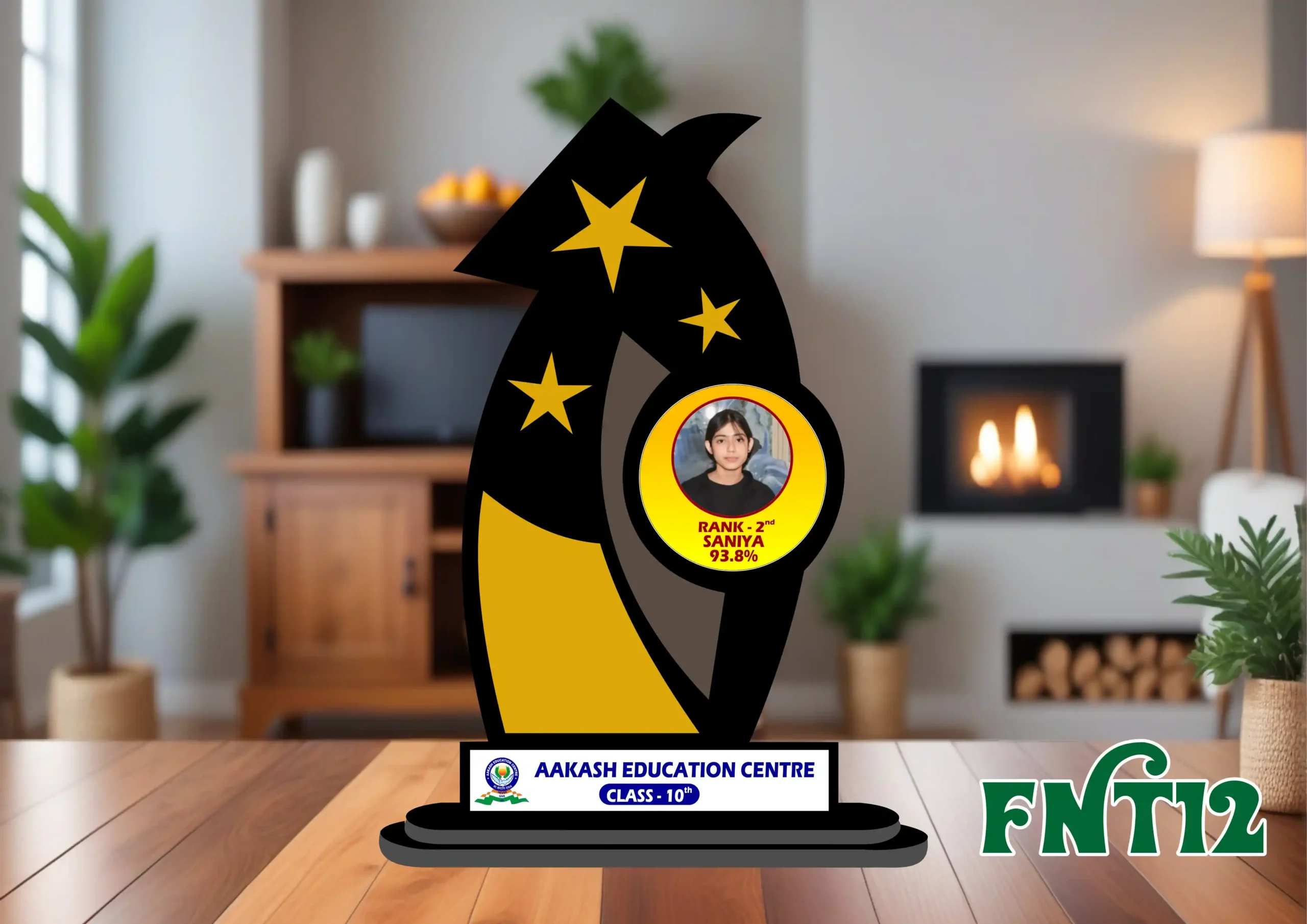 FNT12- 1 Customised Printed Trophy - FNT12 - Image 1