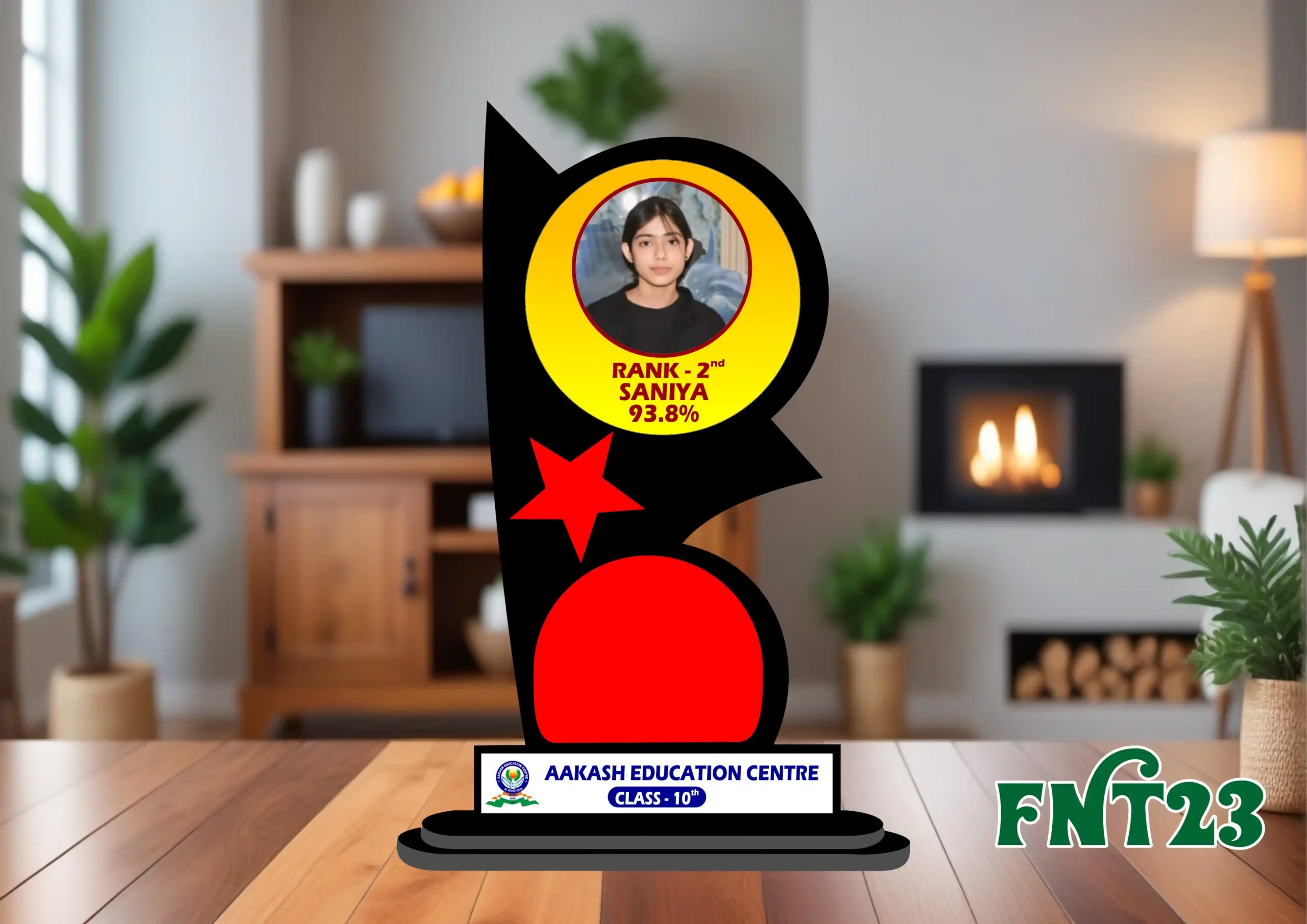 FNT23- 1 Customised Printed Trophy - FNT23 - Image 1