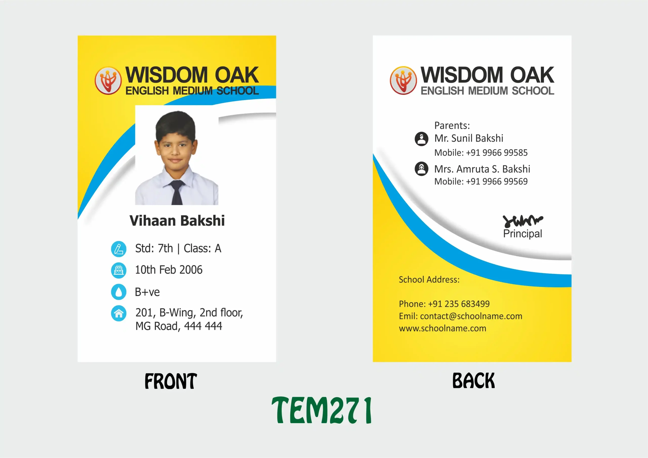 TEM-271 ID Card - TEM271 - Image 1