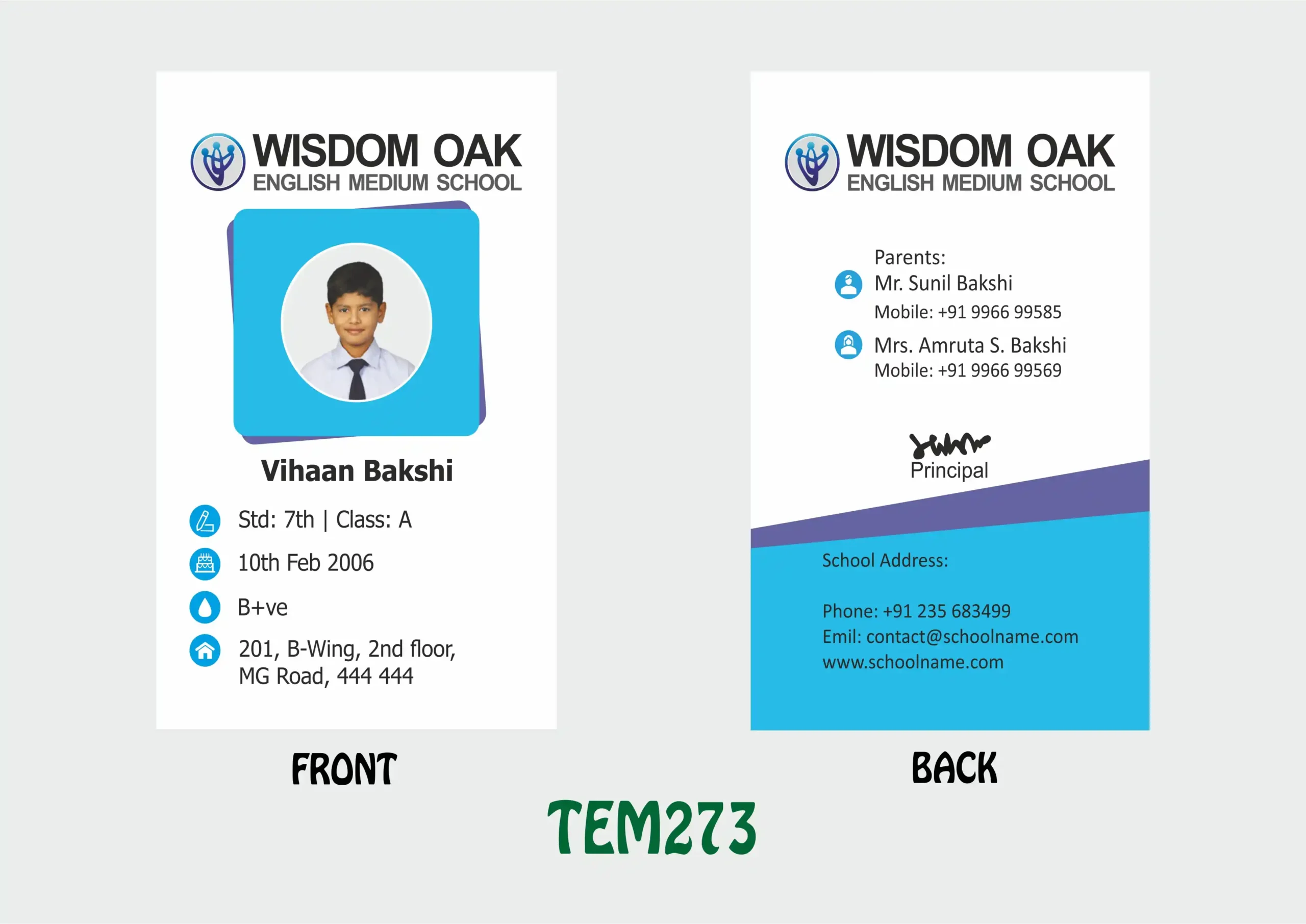 TEM-273 ID Card - TEM273 - Image 1