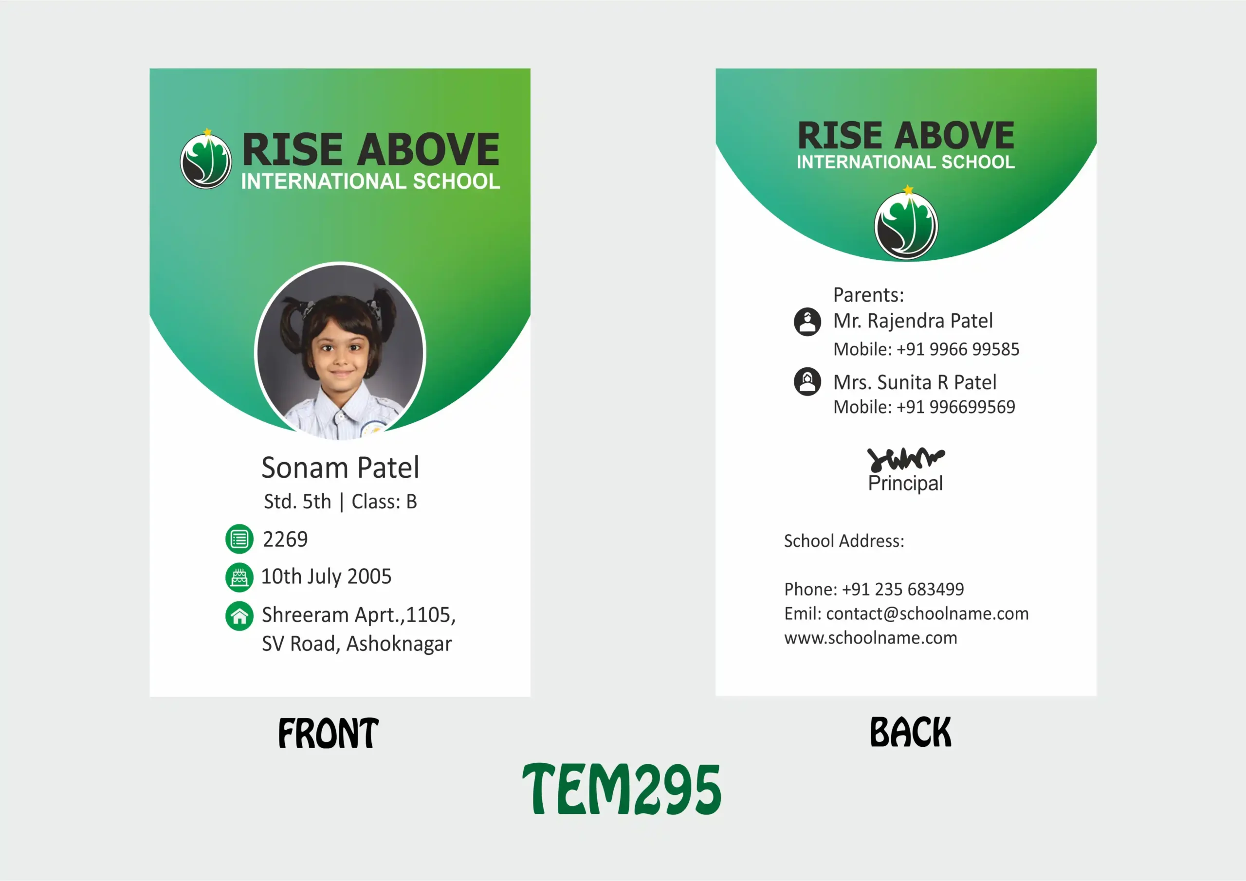 TEM-295 ID Card - TEM295 - Image 1