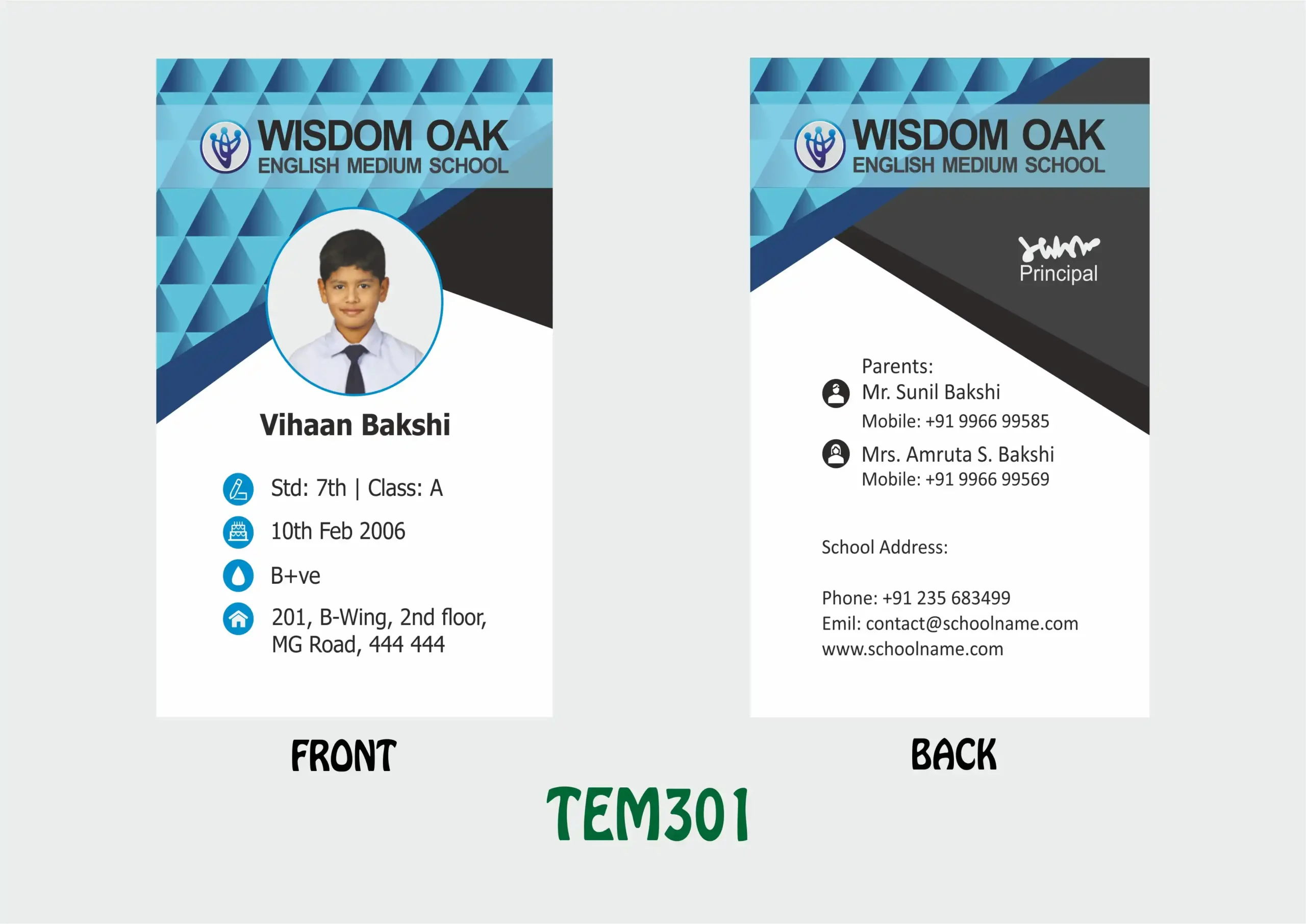 TEM-301 ID Card - TEM301 - Image 1