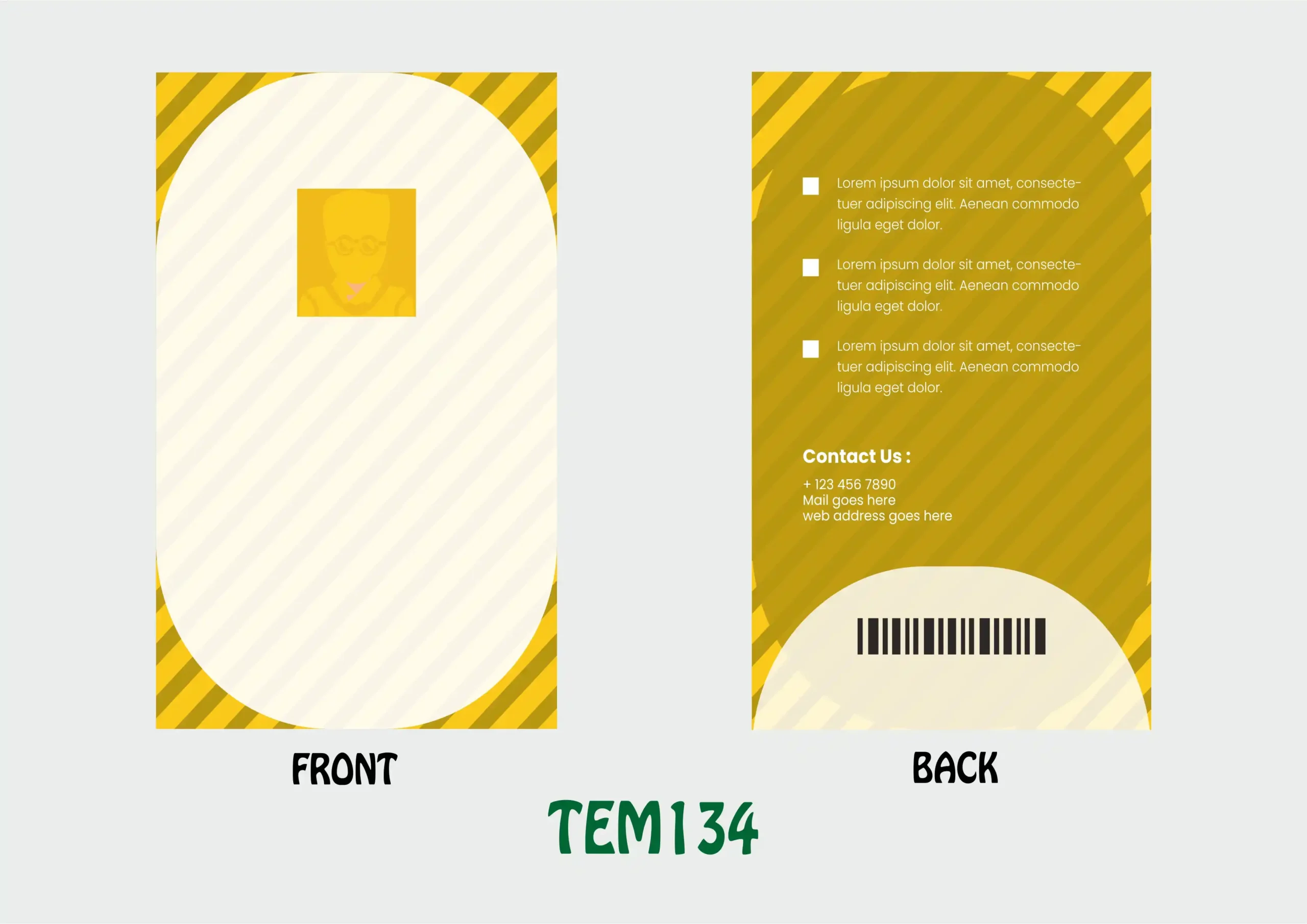TEM134 ID Card - TEM134 - Image 1