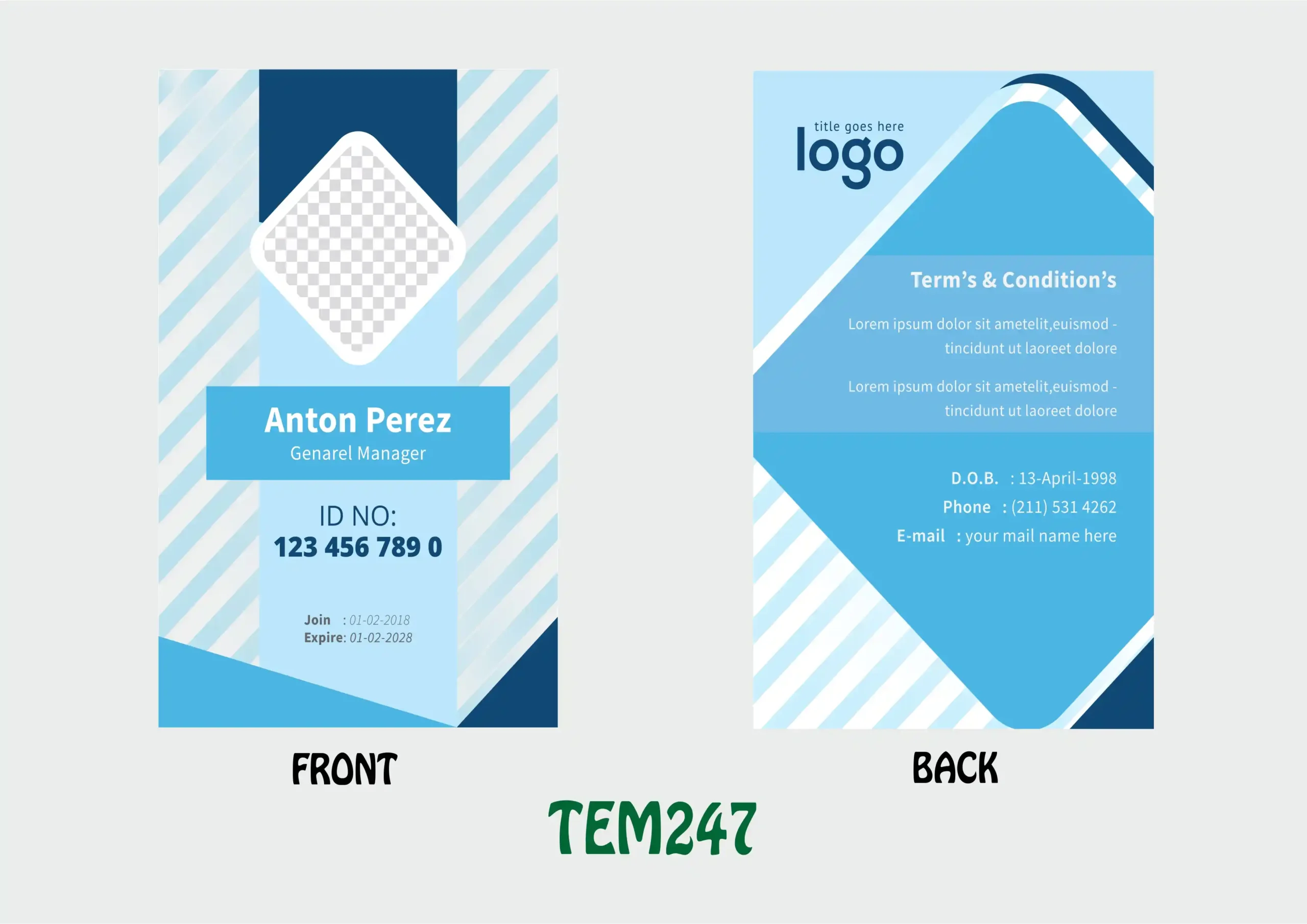 TEM247 ID Card - TEM247 - Image 1